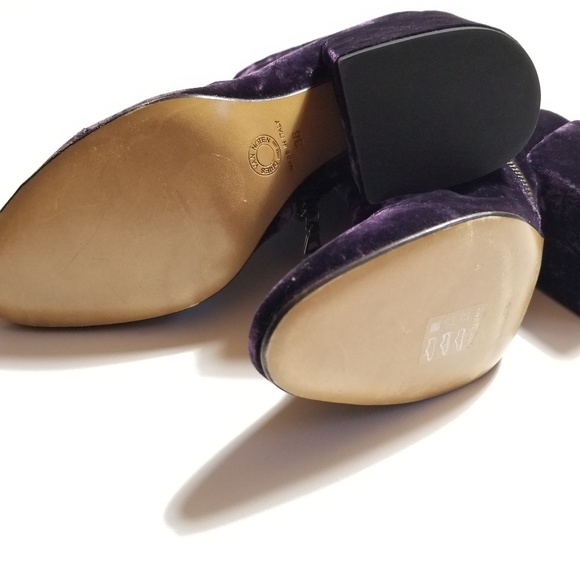 🔴SOLD 🎉HP🎉Dries Van Noten Crush Velvet Boots - Picture 8 of 8